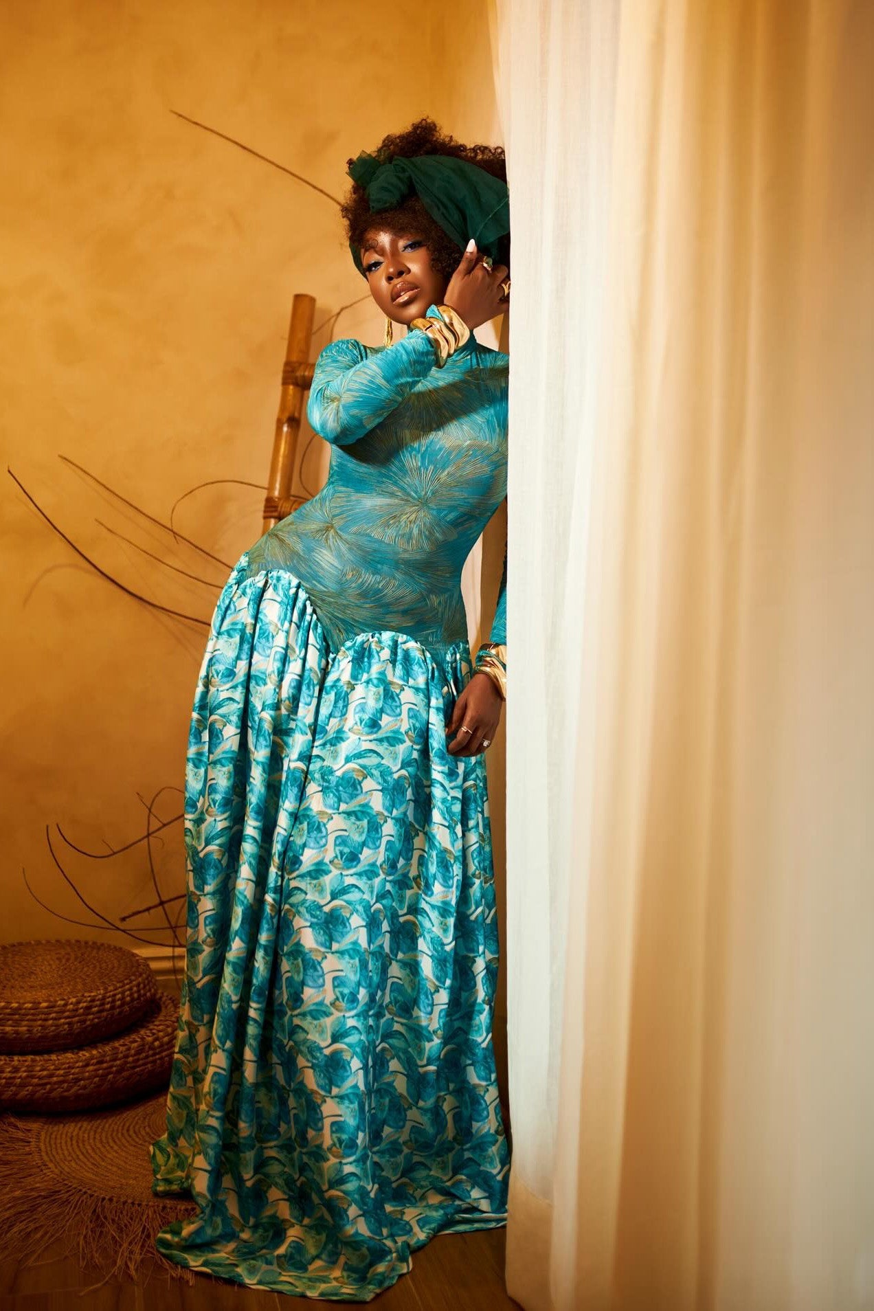 Abstract Art Formal Maxi Dress