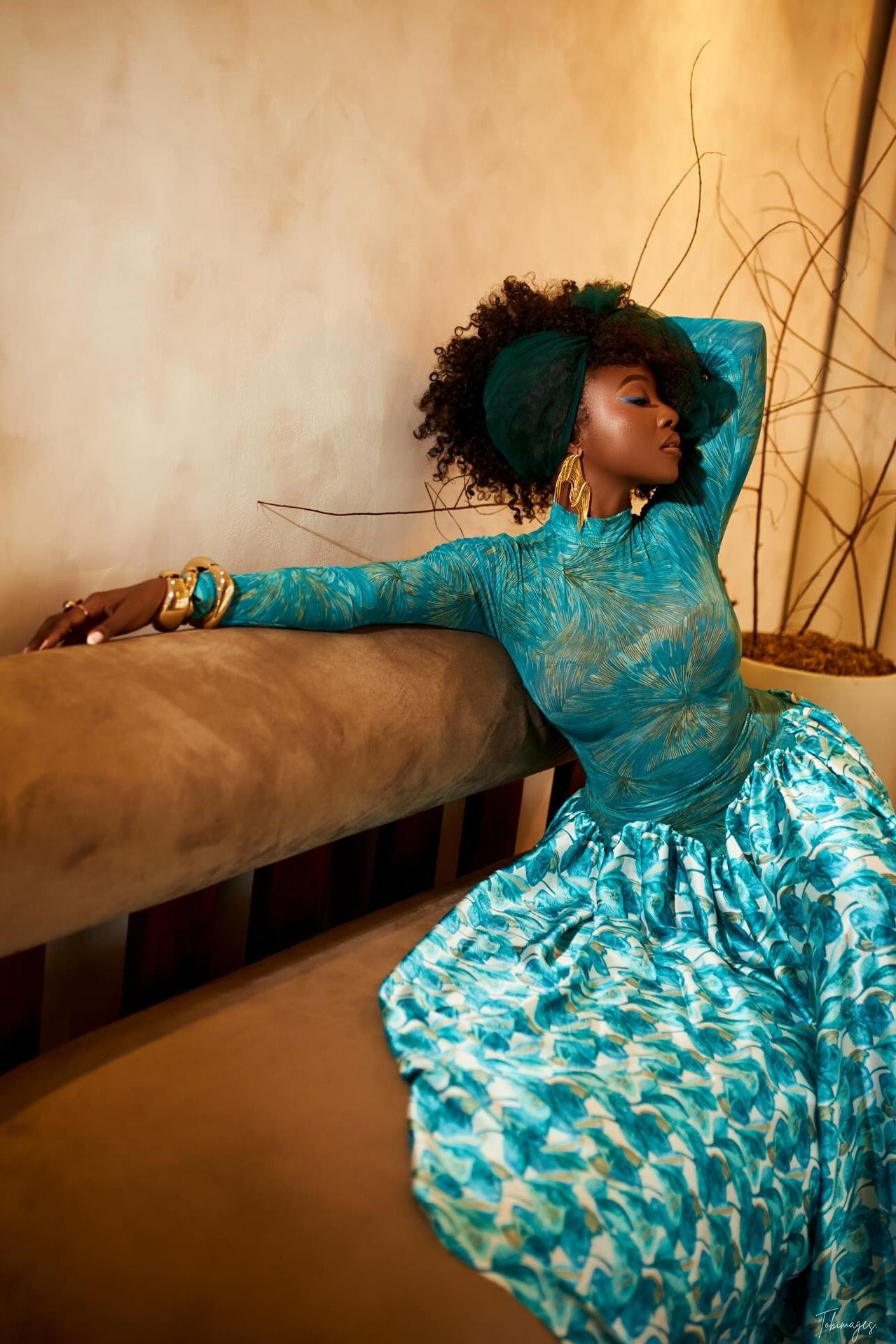 Abstract Art Formal Maxi Dress