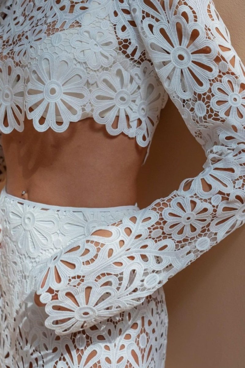 Lena Floral Hollow Out Set