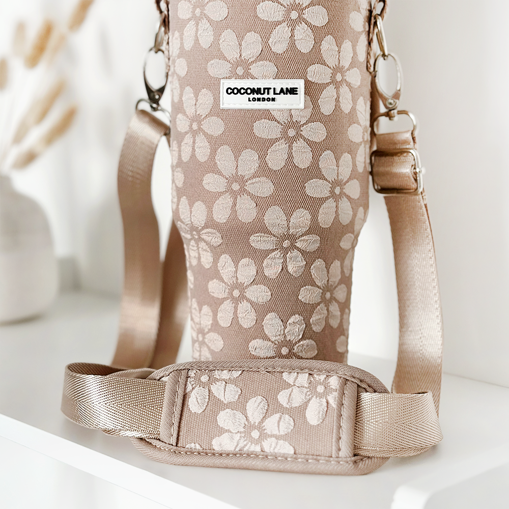 Tumbler Carry Case - Mocha Flower