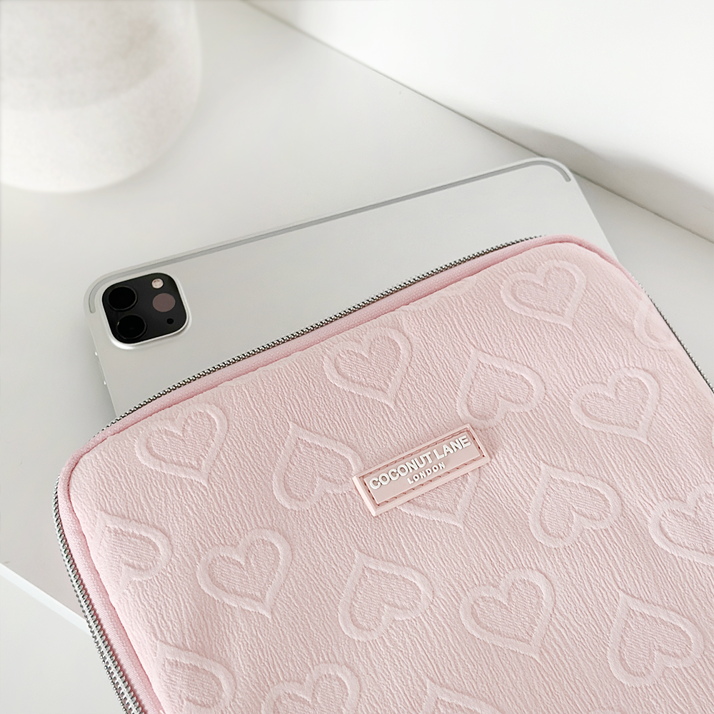 Baby Pink Heart iPad Sleeve