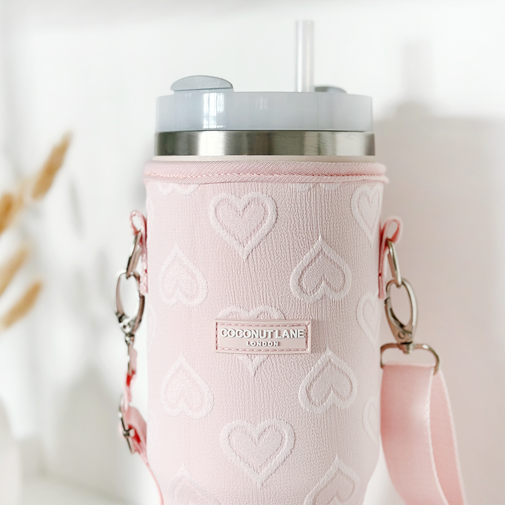 Tumbler Carry Case - Baby Pink Heart