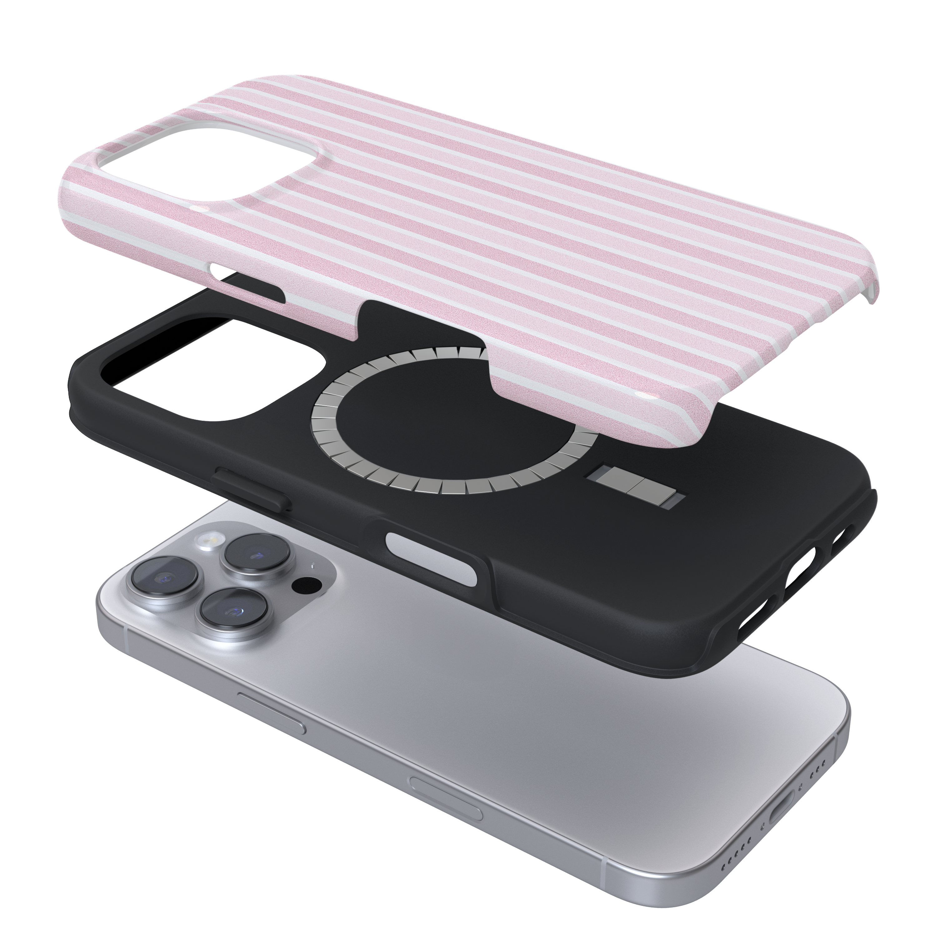 Tough MagSafe® Phone Case - Powder Stripes