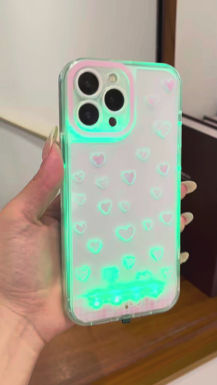 Vibrant LED Heart Phone Case for iPhone