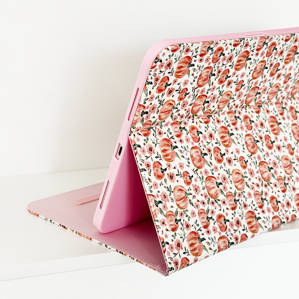 Şirin Balkabağı Desenli iPad Kılıfı