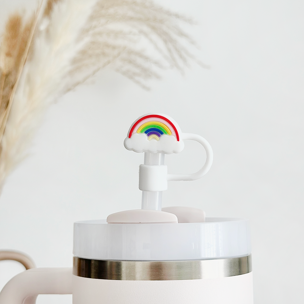 Sevimli Gökkuşağı Pipet Kılıfı