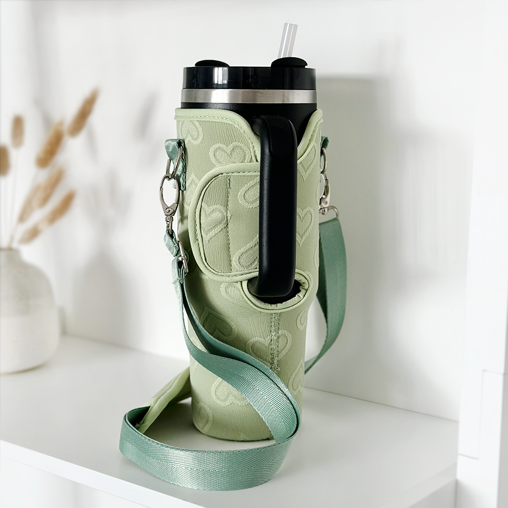 Tumbler Carry Case - Sage Heart