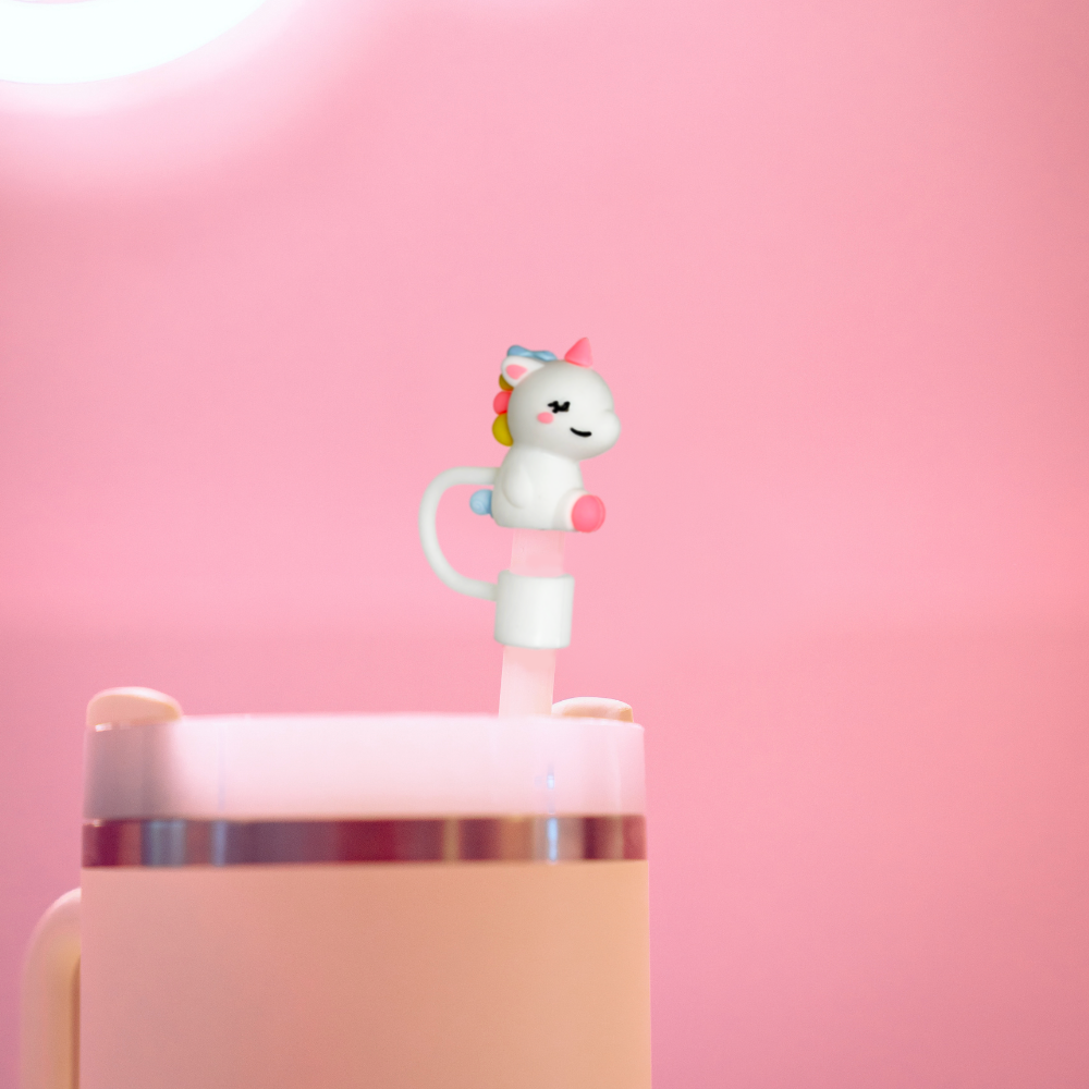 Unicorn Straw Cover