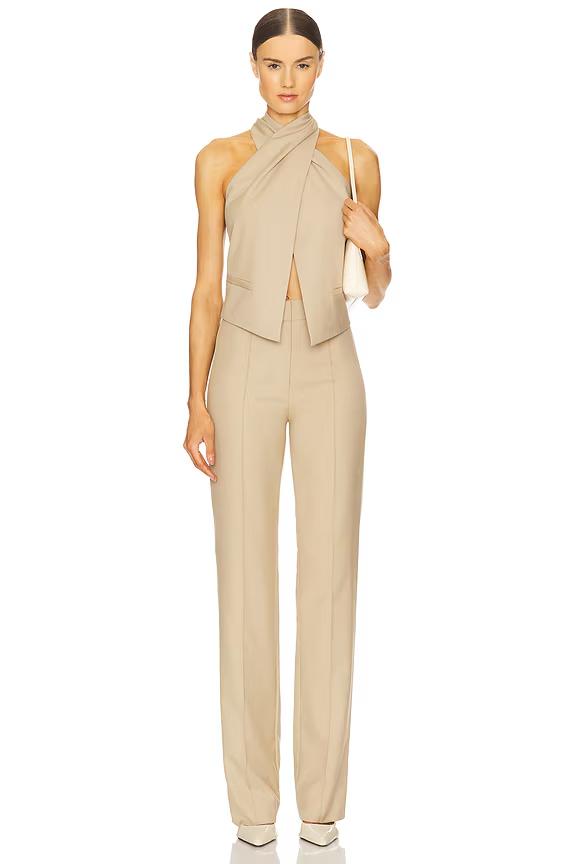 Cross Halter Neck Vest Top