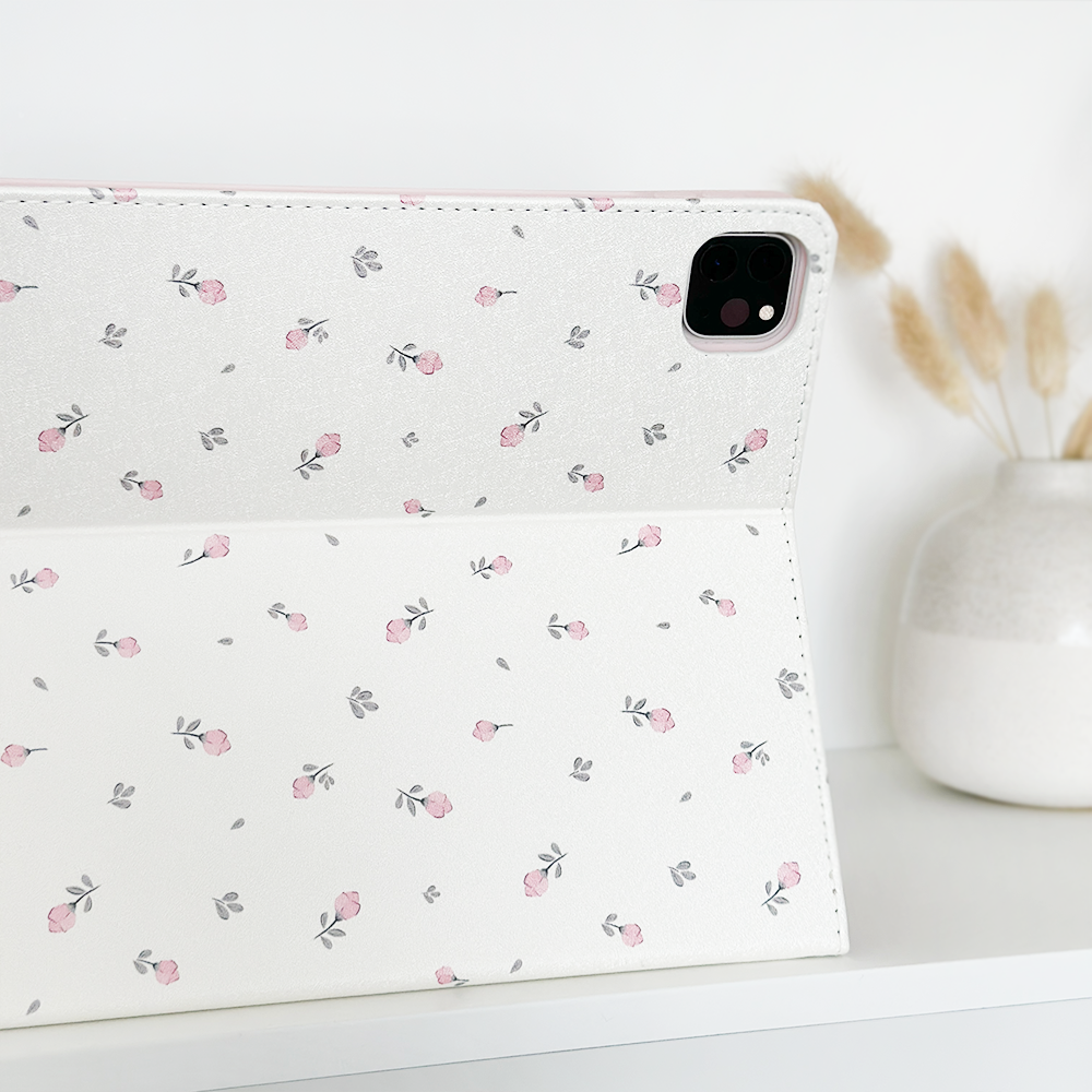 Ditsy Floral White iPad Case